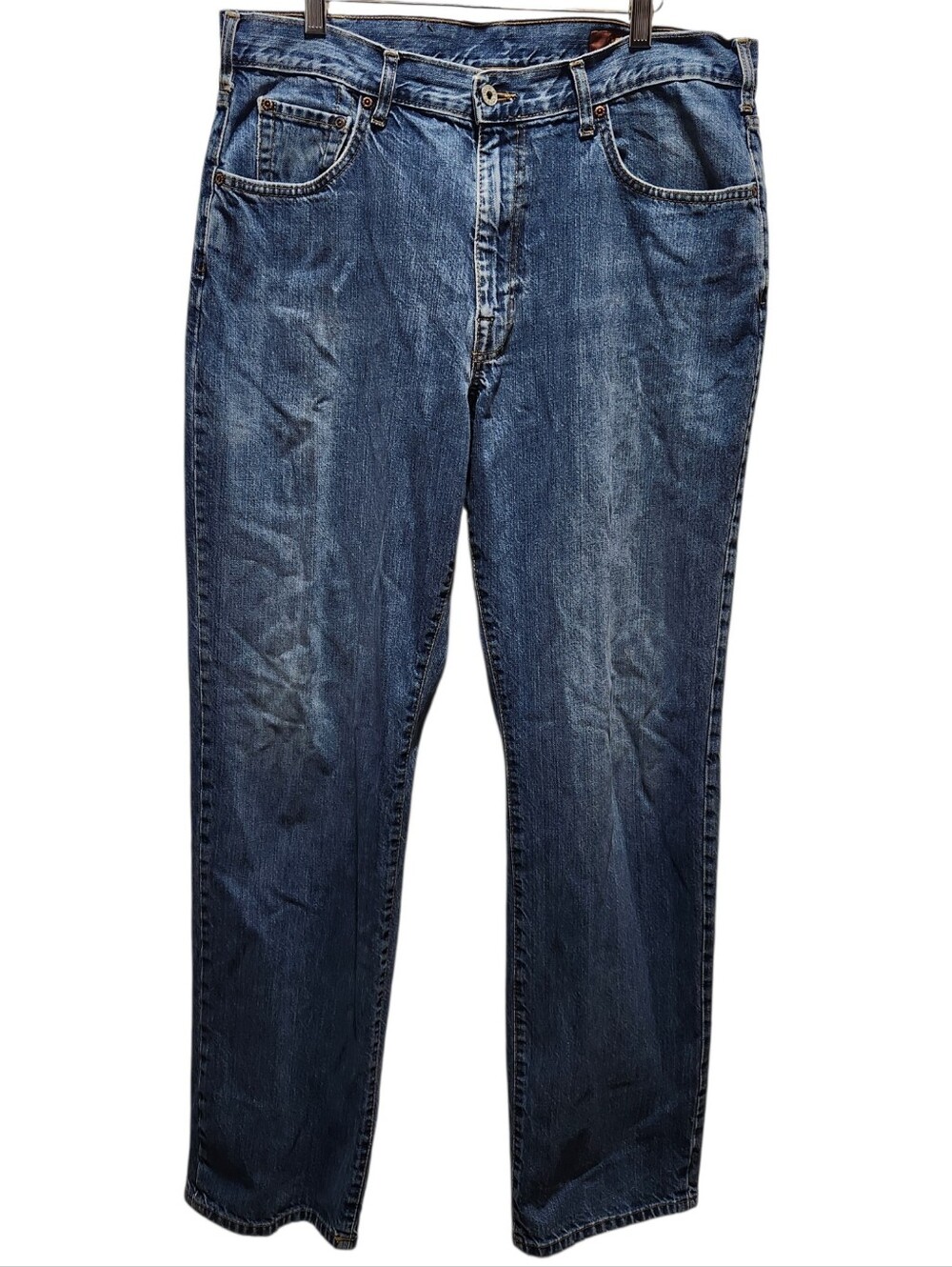 Orvis Classic Denim Jeans Medium Blue Wash Relaxed 36x34 Cotton